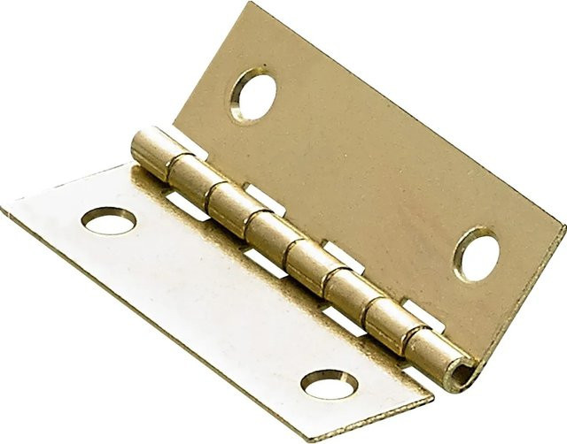 Hettich Scharnier in Messingoptik Gold, Durchmesser: 26 mm, Breite: 33 mm - Bild 1