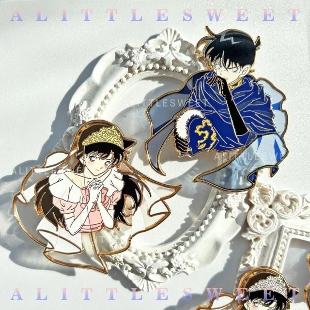 Bandai Detektiv Conan Emaille-Anstecknadeln, Metall, Bunt / Mehrfarbig - Bild 1