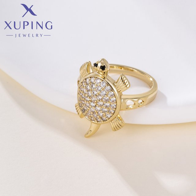 Xuping Jewelry Tierring, goldfarbene Beschichtung, Unisex - Bild 1