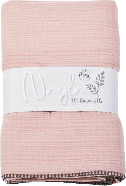 DONE Wohndecke Nayla aus Baumwolle und Muslin in verschiedenen Farben - Bild 1