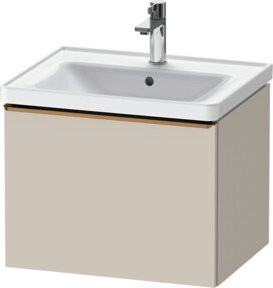 Duravit Waschtischunterschrank D-Neo in Beige Taupe Matt, B/T/H: 58,4 x 45,2 x 44,0 cm - Bild 1