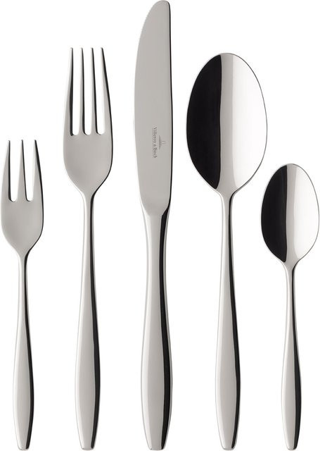 Villeroy & Boch Leonie Besteckset 30-teilig aus Edelstahl in Silber poliert - Bild 1