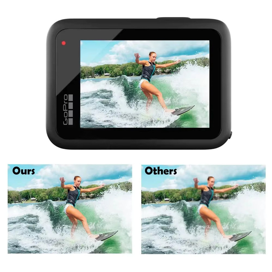 SZKOSTON Displayschutzfolie aus gehärtetem Glas mit 9H Härte in Transparent für GoPro 13 - Bild 5