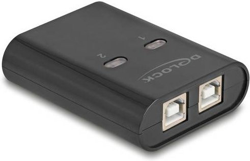 Delock 11503 USB 2.0-Umschalter Schwarz - Bild 1