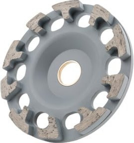 STIER Diamant-Schleifteller Universal für Beton, Durchmesser: 130 mm, Bohrung: 25,0 / 22,23 mm, Grau - Bild 1