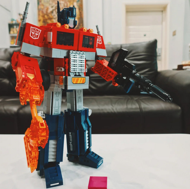 Hot Toys Transformers Technischer Transformations-Truck Optimus Prime Roboter-Krieger, Bausteine Puzzle-Modell, 1508 Teile - Bild 1