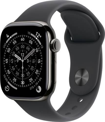 Apple Smartwatch, Series 11, GPS, Cellular, 42 mm, Titan, Schwarz - Bild 1