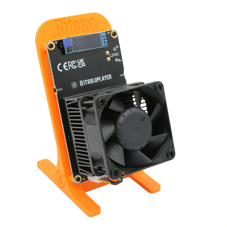 Bitsoloplayer Bitaxe GT 801 Open-Source Bitcoin Miner in Orange mit Netzteil - Bild 2
