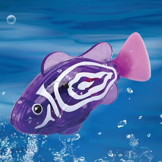 HonorBond Wasseraktiviertes Elektronisches Fischspielzeug mit LED-Licht 4-teiliges Set - Bild 3