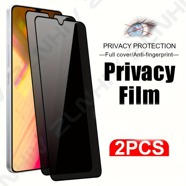 2er Pack Schwarze Sichtschutzfolien für Samsung Galaxy A16 A06 A05 A15 4G A25 A35 - Bild 1