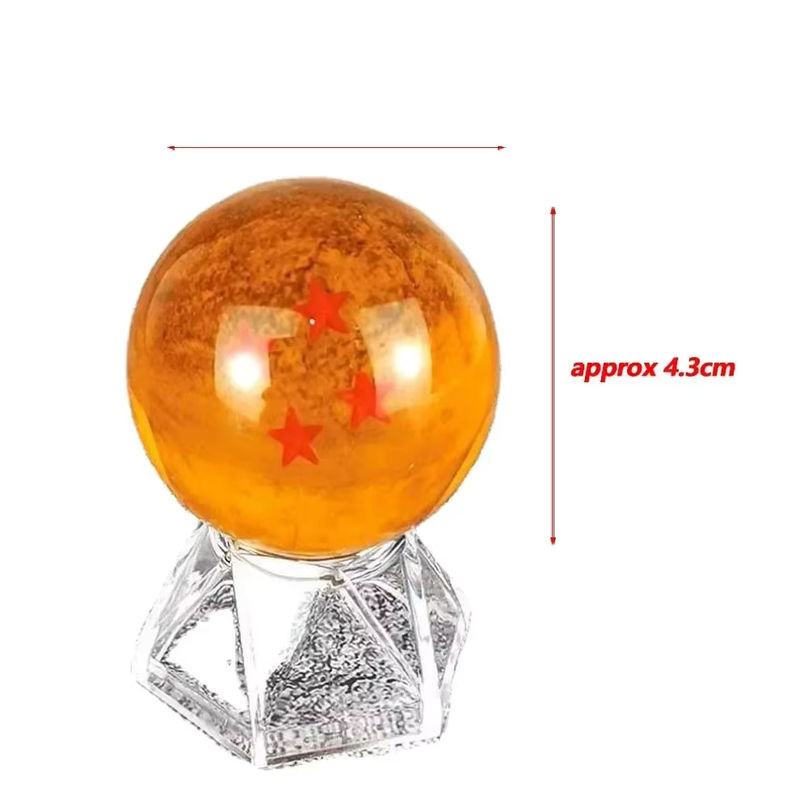 Bandai Dragon Ball Z Actionfigur mit orangefarbener Kristallkugel aus Glas und Kunststoff auf Rundbasis - Bild 3