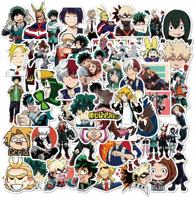 Bandai My Hero Academy Graffiti-Aufkleber, Bunt / Mehrfarbig - Bild 1