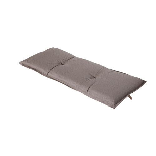MADISON Bankauflage Basic in Taupe Braun, wetterfest und UV-beständig, B/T/H: 120 x 48 x 6 cm - Bild 1