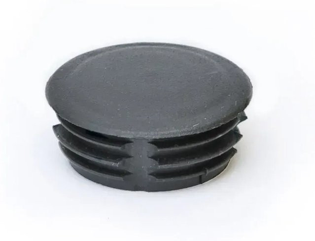 Floraworld Flachkappe für Rundpfosten in Schwarz, B/T/H: 3,4 x 3,4 x 1,5 cm - Bild 1