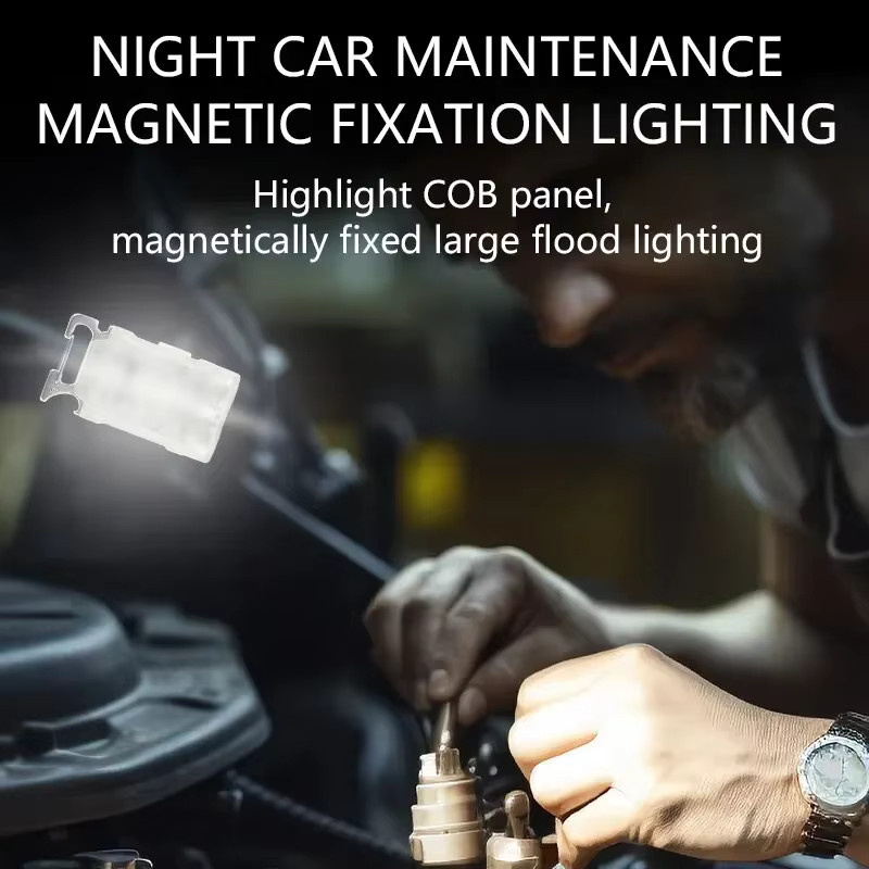 ESMARTER Multifunktionaler LED-Schlüsselanhänger mit Magnet und Akku als tragbare Mini-Taschenlampe - Bild 4