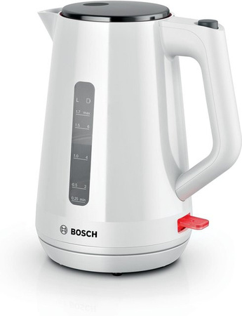 Bosch My Moment Wasserkocher TWK1M121 in Weiß mit 1,7 l Fassungsvermögen und 2400 W Leistung inklusive Kalkfilter und Abschaltautomatik