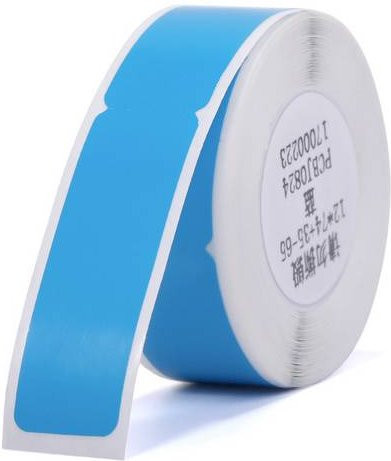 NIIMBOT Kabel-Etiketten Rolle Blau, 65 Stück, B: 72 mm, H: 12,5 mm - Bild 1
