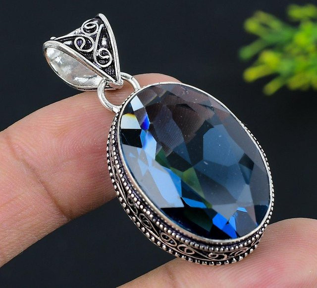 Madonnajewels Anhänger, London Blue Topaz, 925 Silber, Damen - Bild 1