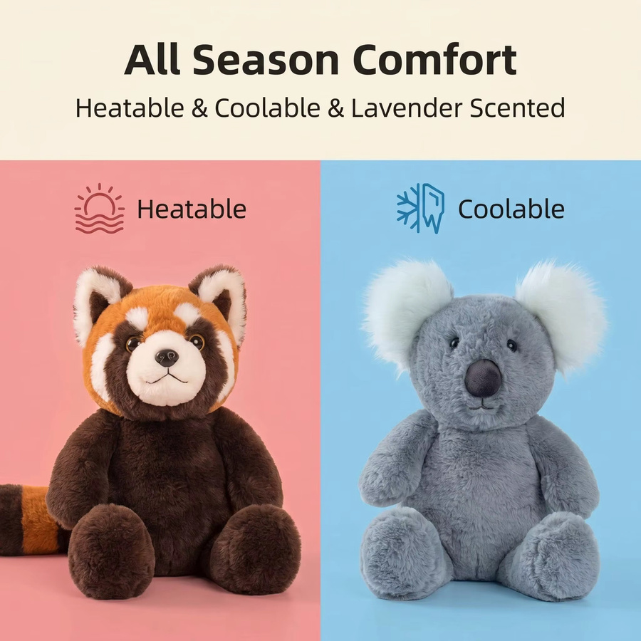 blushbear Waschbär-Koala-Heizkissen, Plüsch / Textil, beheizbar, kühlbar - Bild 5