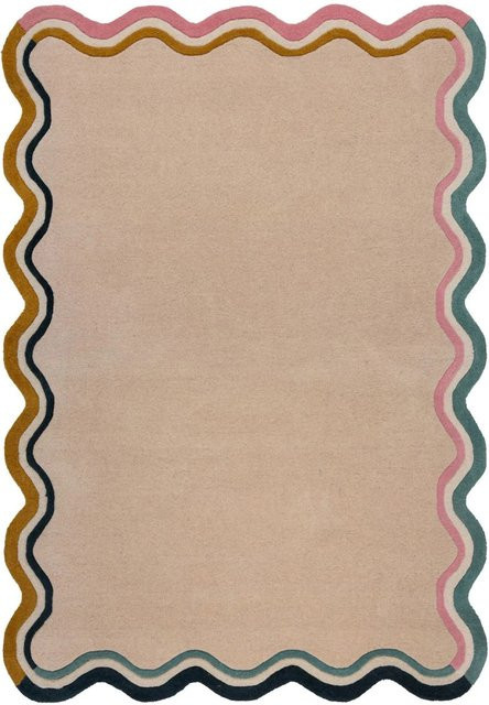 Flair Rugs Wollteppich Leo Border in Mehrfarbig B: 120 cm, T: 170 cm - Bild 1