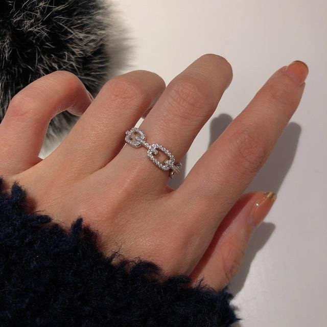 YIRAN Jewelry Ring, 925 Silber, Diamant, Zirkonia, Damen - Bild 1