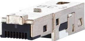 BTR NETCOM Steckereinsatz Cat.6 RJ45 Ethernet LAN in Silber AWG26-22 - Bild 1