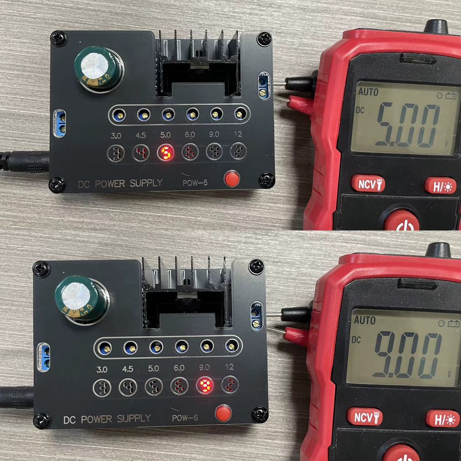 DIY Electronic Kit Step Down Spannungswandler Buck Modul zur Stromversorgung von AC 15V/DC 18V auf DC 3V/4V/5V/12V für Lötübungen - Bild 2