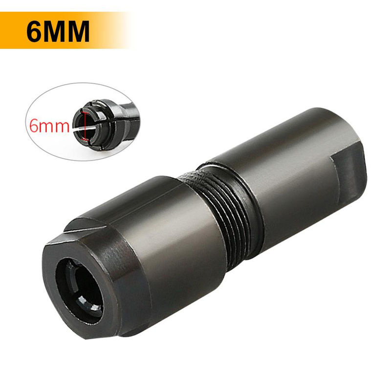 NATAWA Universal-Winkelschleifer Adapter M10 auf Geradschleifer-Spannfutter für 6 mm Fräser, Farbe: Schwarz - Bild 2