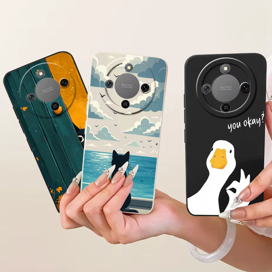 Nette Cartoon Handyhülle aus weichem TPU für Honor X9d, Honor Magic 8 Lite und Honor X70, Mehrfarbig - Bild 2