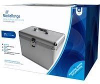 MediaRange CD/DVD Koffer 200-fach in Silber - Bild 1