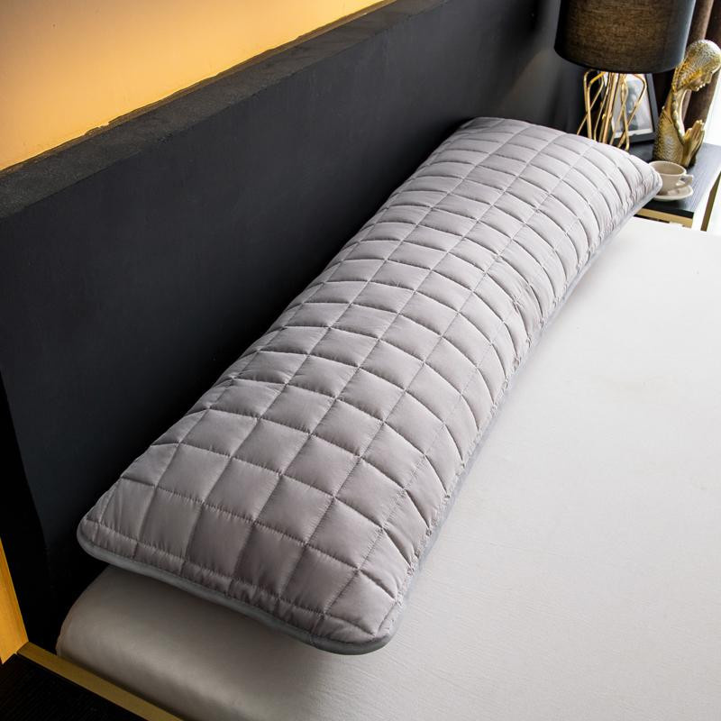 Yiran Furniture Langer Kissenbezug mit gestepptem Design aus 100% Polyester, Breite: 48 cm, Länge: 120 cm - Bild 2
