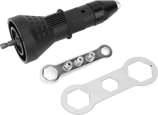DIYelecs Nietbohrer-Aufsatzadapter für Nietmutternpistolen in Schwarz - Bild 1