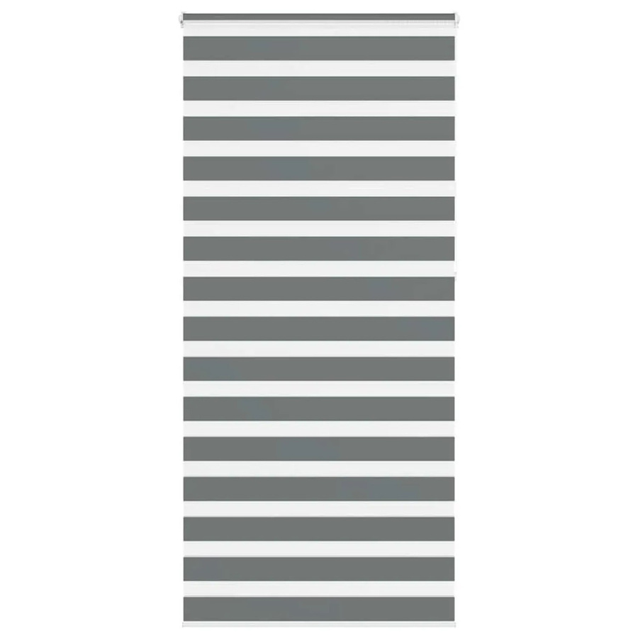 vidaXL Doppelrollo Day & Night Dunkelgrau aus Polyester B: 95 cm, H: 230 cm - Bild 2