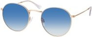 Mister Spex Collection Woody 2024 H216 Sonnenbrille, Rund, Metall, Unisex, Gold, Blue - Bild 1