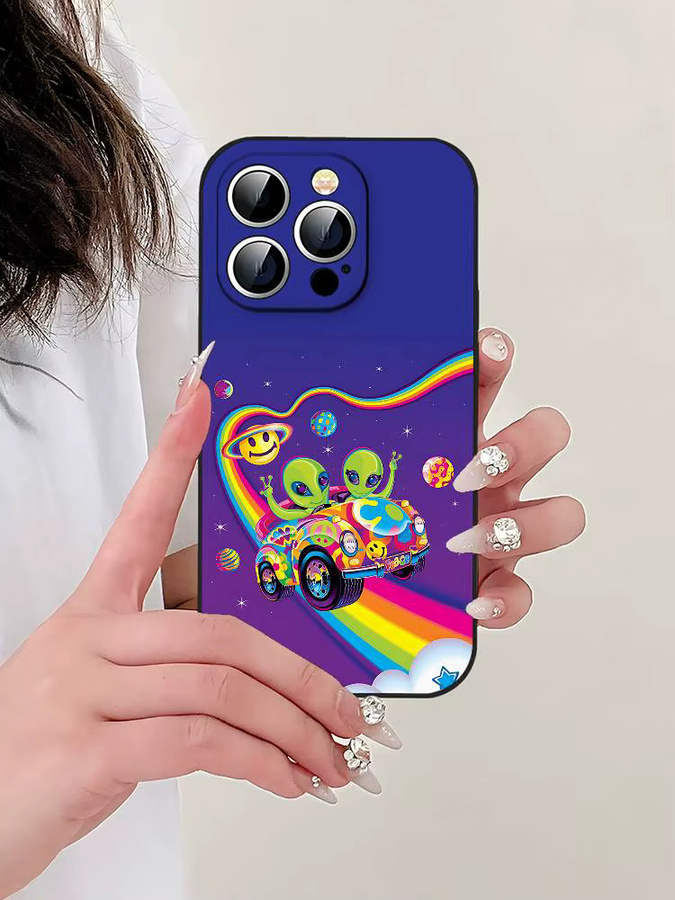 Mesuca UFO Alien Thing Handyhülle für iPhone 17 16 15 14 13 12 11 Pro Max Plus in Multicolour aus weichem TPU - Bild 7