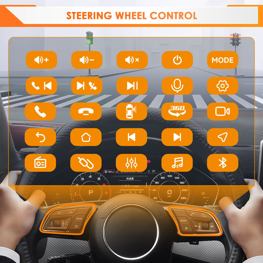 OSSURET Android Autoradio mit Octa Core, Carplay und Android Auto für Opel Astra K 2015 - 2019, 2DIN Multimedia-Videoplayer mit GPS, 4G, Wifi und 360 Kamera, Schwarz - Bild 3