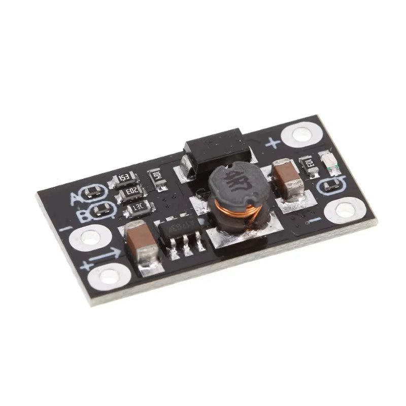 Einstellbarer Mini-DC-DC-Aufwärtswandler Schwarz 2,5–12 V auf 5 V/8 V/9 V/12 V mit max. 1 A für 3,7 V Li-Ionen-Akkus und Arduino-Projekte - Bild 2