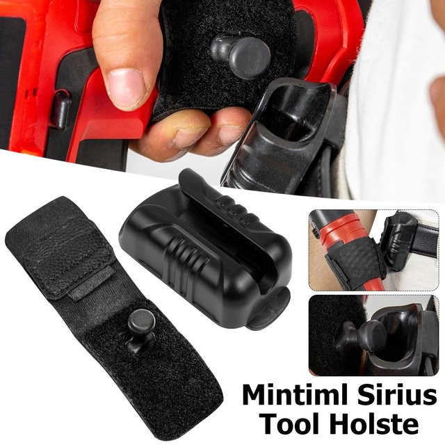 Wasserdichte Werkzeugtasche in Schwarz zur Aufbewahrung von Akku-Bohrern, Schraubendrehern und Werkzeugen als tragbares Holster für die Taille - Bild 1