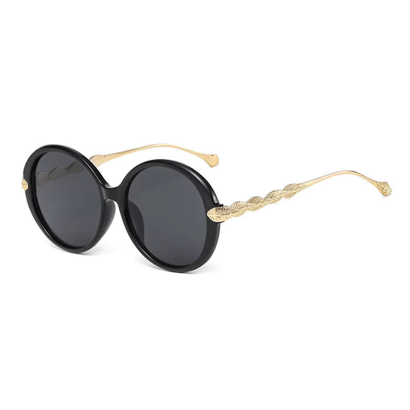 OEC CPO Sonnenbrille, rund, Vollrand, Damen, schwarz - Bild 2