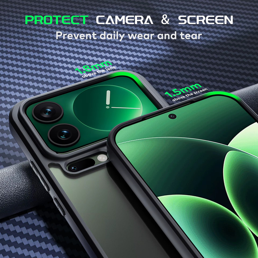 Stoßfeste transparente Hülle mit Linsenschutz für Xiaomi 14, 15 Pro, 15 Pro Max und 15 Ultra - Bild 3