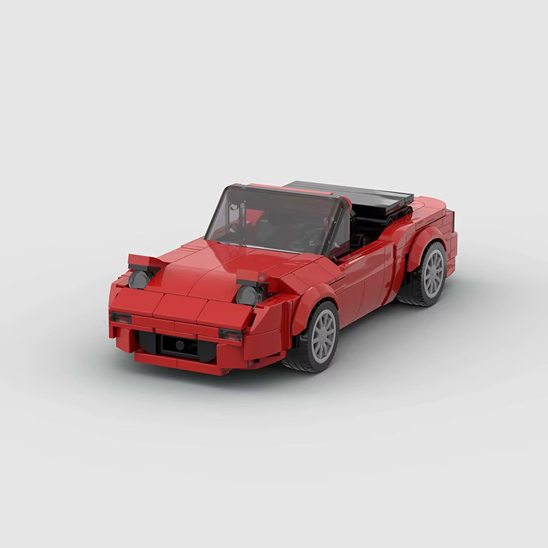 MOC Klassische Rote Geschwindigkeit Racing Auto, Bausteine, 306 Teile - Bild 2