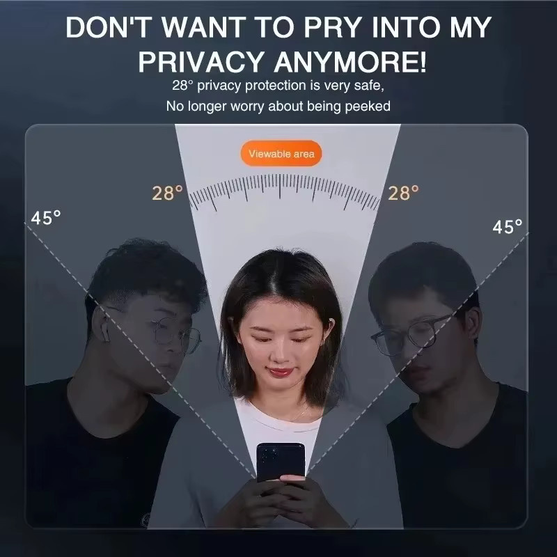 Privatsphäre Panzerglas Display Schutz für Apple iPhone 11 12 13 14 15 16 17 Serie und Modelle X XR XS Max Plus in Transparent - Bild 3