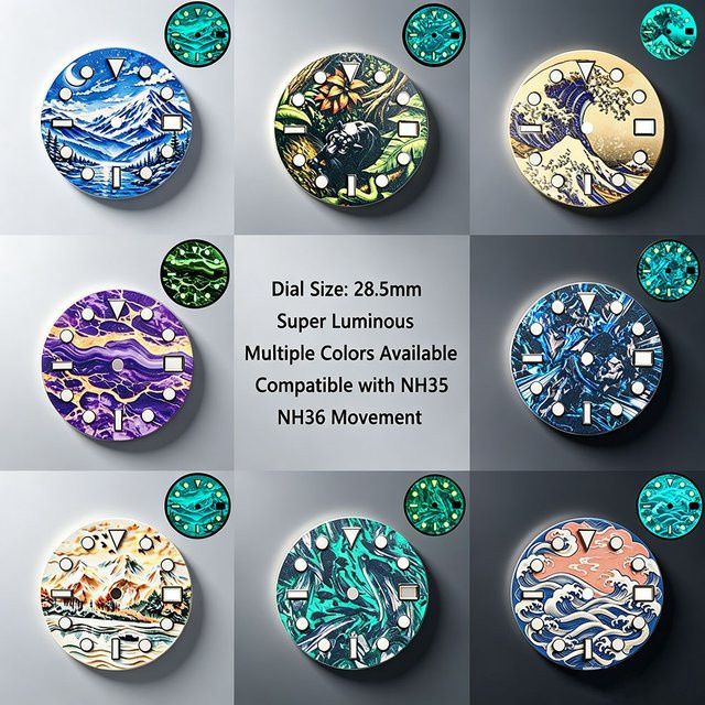MechJazz Uhrenzifferblatt, 28,5 mm, Bunt, Unisex - Bild 1