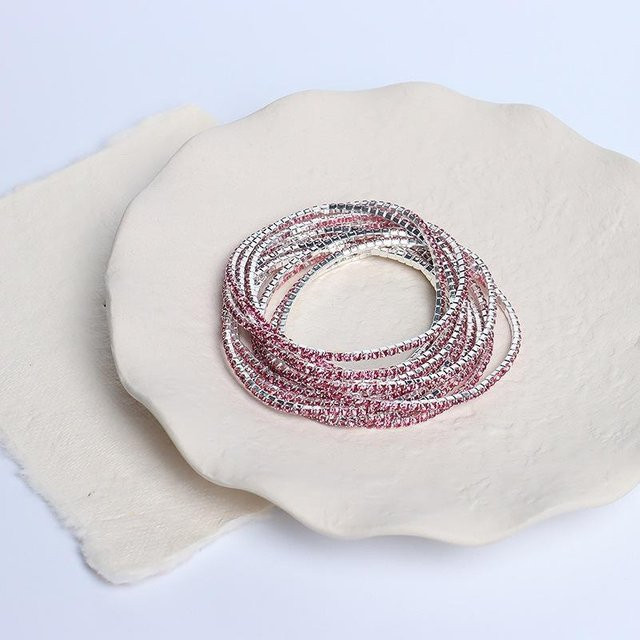 Stretch-Armband, Kristall, gray, Damen - Bild 1