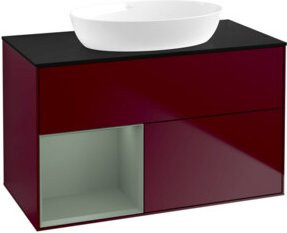 V&B Waschtischunterschrank Finion 100 in Blau lackiert, B/T/H: 100 x 50,1 x 50,1 cm - Bild 1
