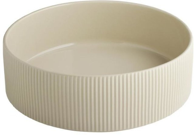 APS Schale THE GRID aus Porzellan, beige, Durchmesser: 26 cm, Höhe: 8,5 cm - Bild 1