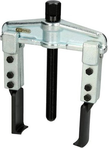 KS Tools 620.0027 Abzieher mit 2 Haken, Spannbereich 20 - 90 mm, silberfarben aus Stahl - Bild 1