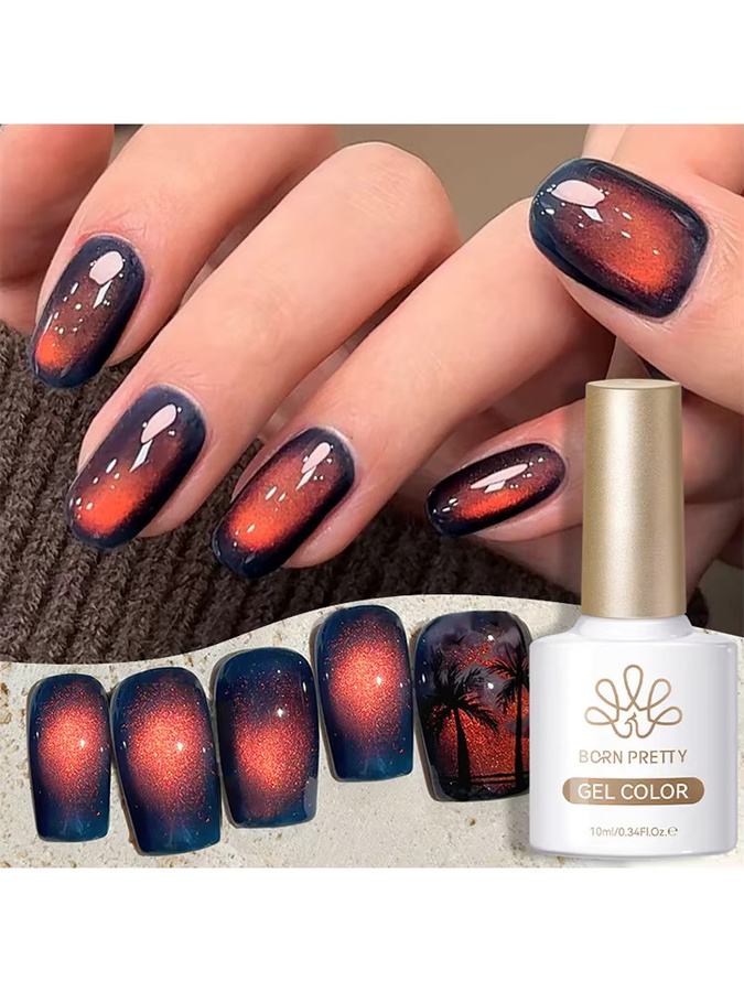 BORN PRETTY Blazing Sky Magnetic Gel Nagellack, 10 ml, schimmernd - Bild 7