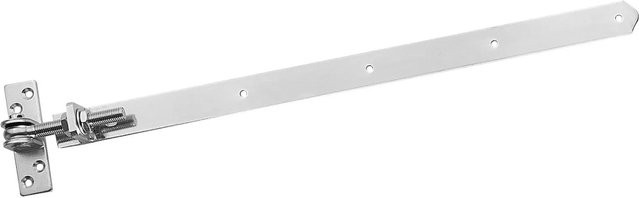 SO-TECH Gartentorscharnier verstellbar aus Edelstahl SS304 in Silber, M16, 495 bis 550 mm - Bild 1