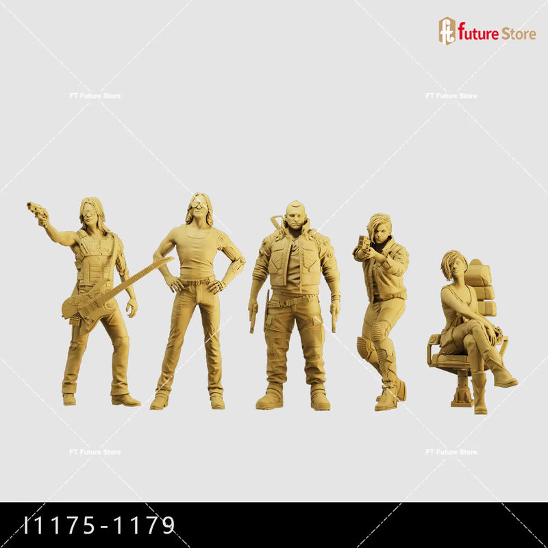 MAK 3D-Druck Miniatur Soldaten Figur in Beige für Diorama und Modellbau aus Kunstharz - Bild 3